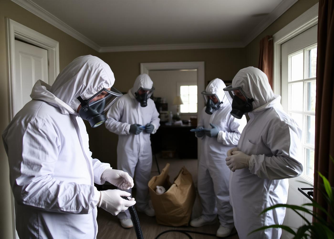 Paramount Environmental Services technicians on-site